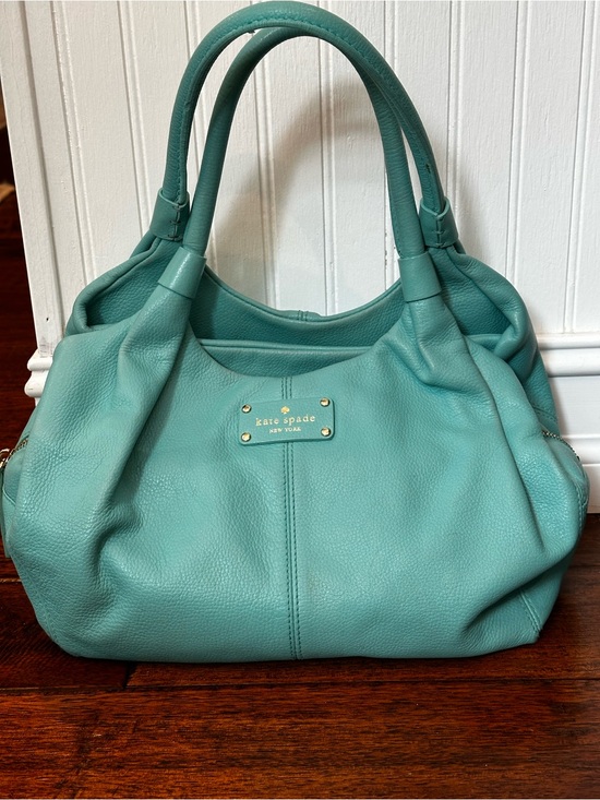 kate spade Handbags - Kate Spade | “Caribbean Blue” Double-Handle Leather Shoulder Bag